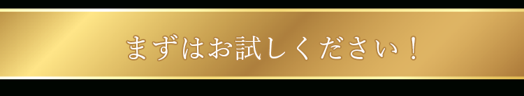まずはお試しください！